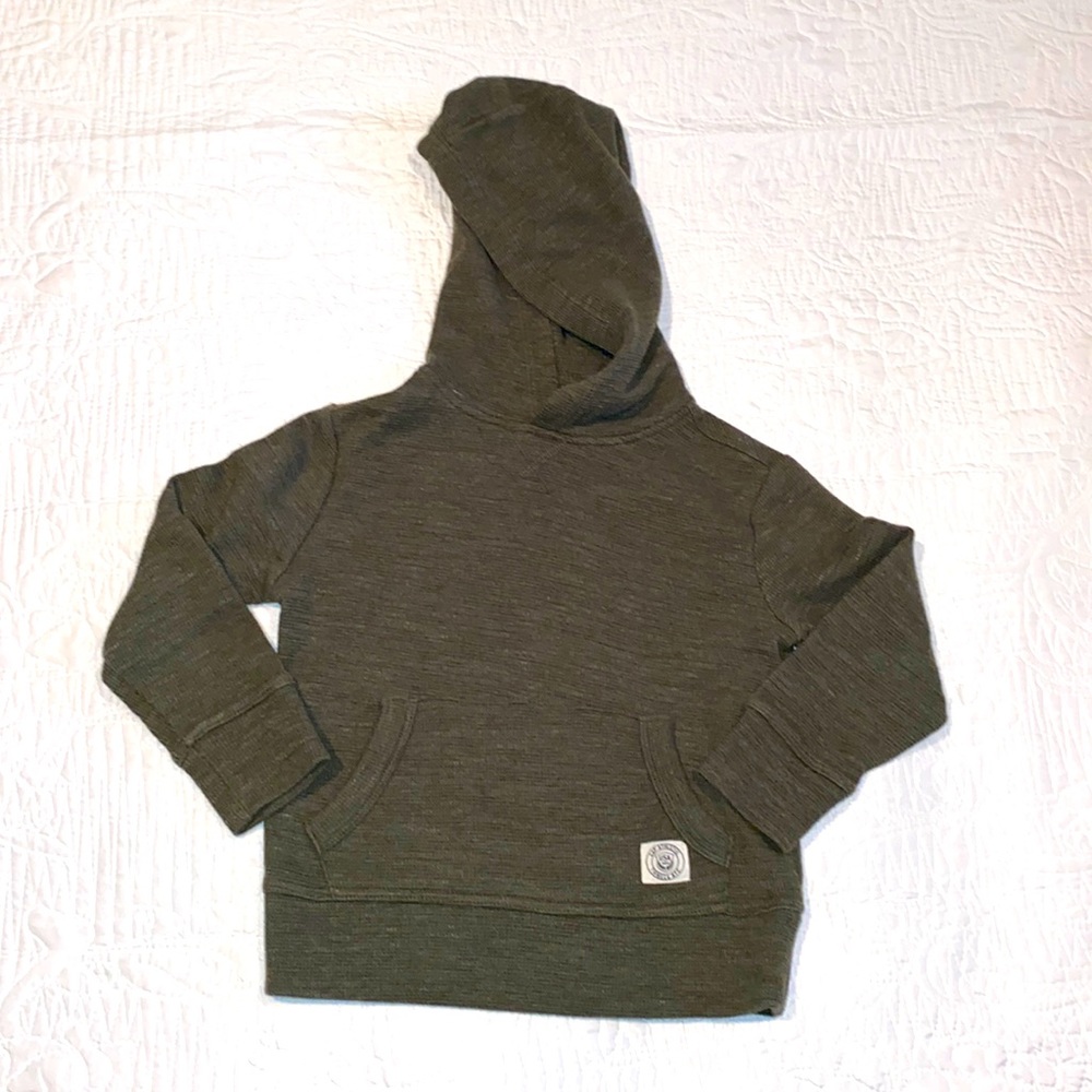 Olive green color light weight hoodie GAP KIDS size XS 4/5